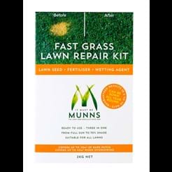 Munns 2kg Fast Grass Lawn Repair Kit Lawn Seed