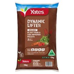Yates 15kg Dynamic Lifter Organic Plant Food & Soil Improver Pellets